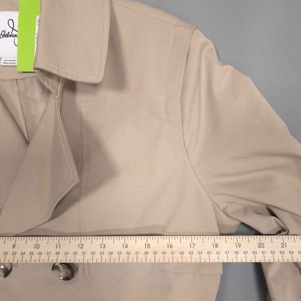 Sam Edelman‎ NEW Trench Coat Women's MEDIUM Double Breasted M11380 INO BIRCH - Picture 6 of 11